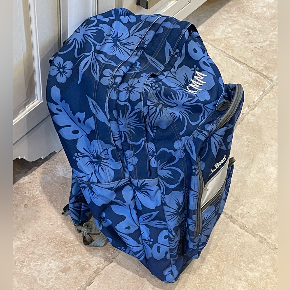 L.L. Bean monogrammed backpack